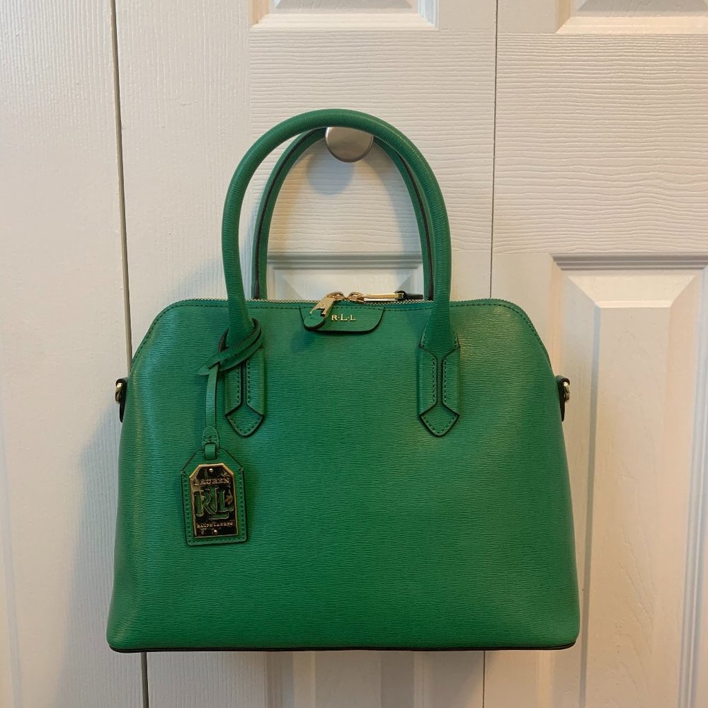 Lauren Ralph Lauren Tate dome satchel in green